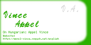 vince appel business card